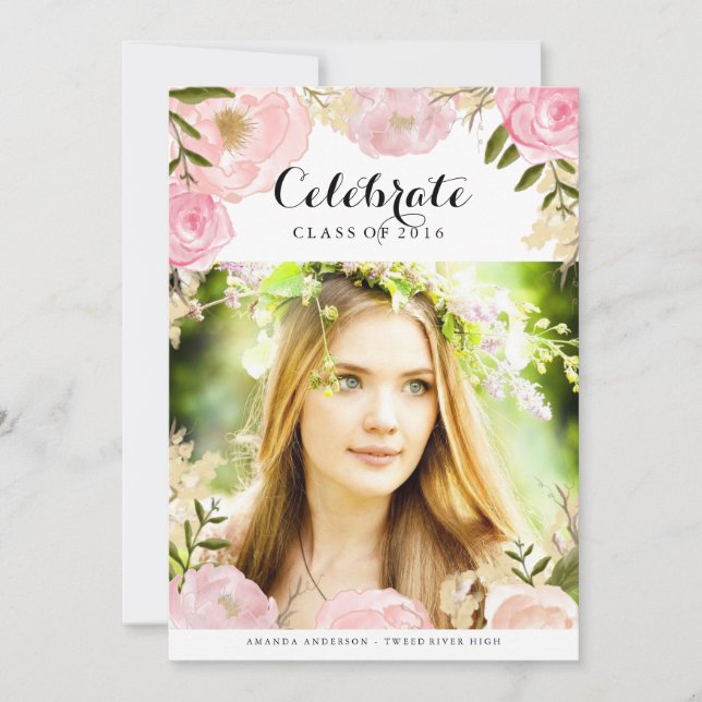 Doux Faire-part floral (Devant)