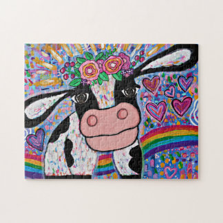 Doux Katie Cow Puzzle 252 Pièce