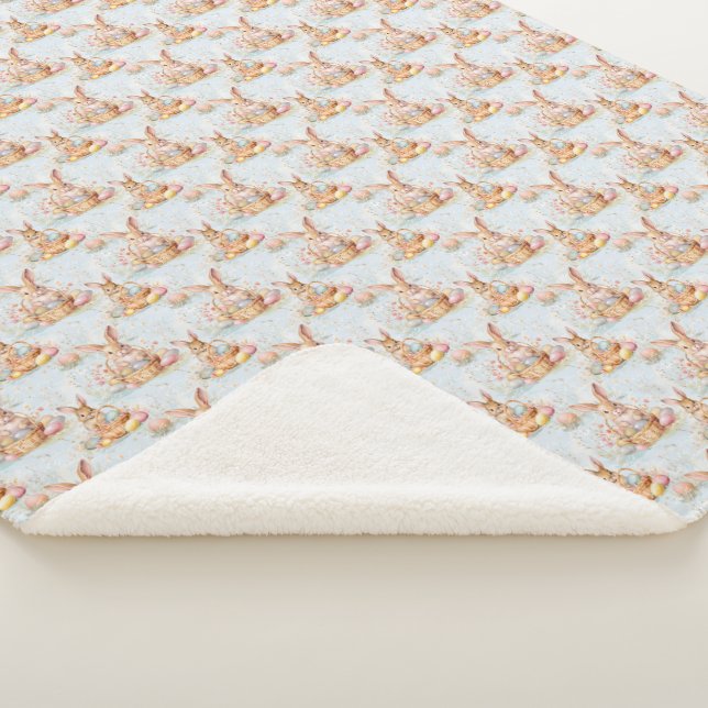 Doux lapin de Pâques couverture Sherpa (3/4)