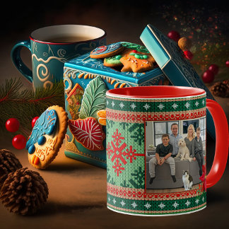 Doux moche Keepsaké de Noël Photo Mug