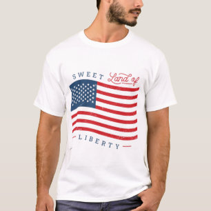 Doux Pays de la Liberté T-Shirt Patriotique pour H