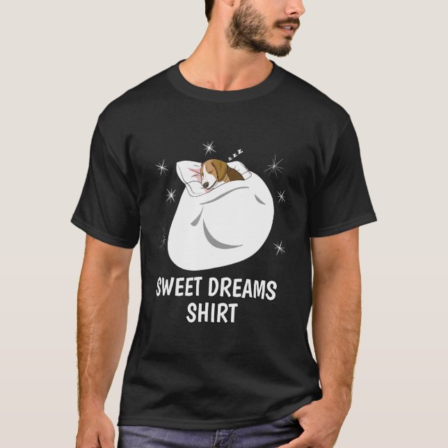 Doux Rêves Sommeil Pyjama Haut Nuit Nappe Beag (Devant)