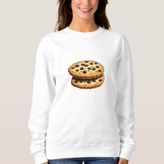 Doux Sweatshirt pour Femme au Cookie Choco Chip (Devant)