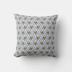 Doux Violets Personnalisé Motif Floral Coussin