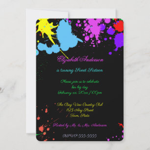 Douze ans, Bat Mitzvah, Invitation Lumière Néon