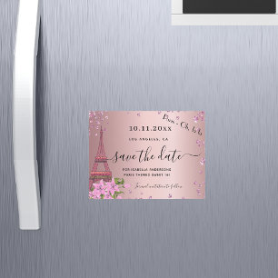 Douze ans charmants, rose saumon, Paris, aimant de