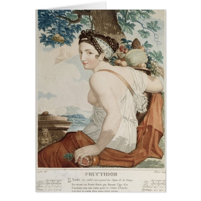 Douzième mois de Fructidor de calendrier (Devant)