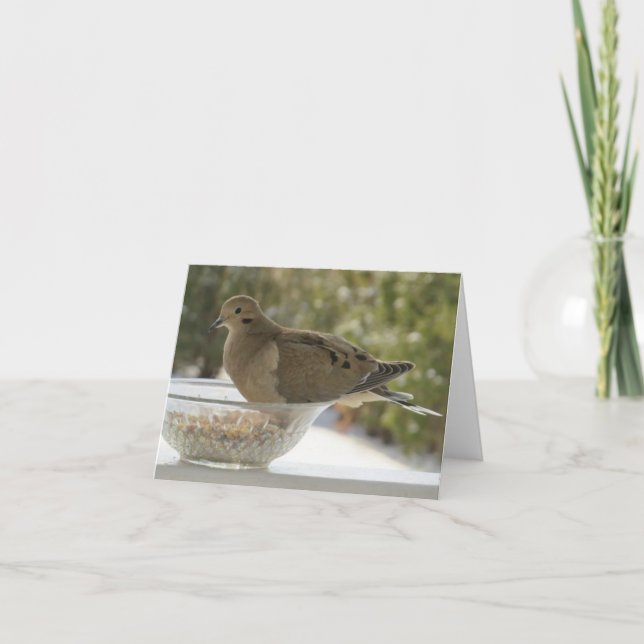 Dove and Bowl - Carte de voeux vierge (Devant)