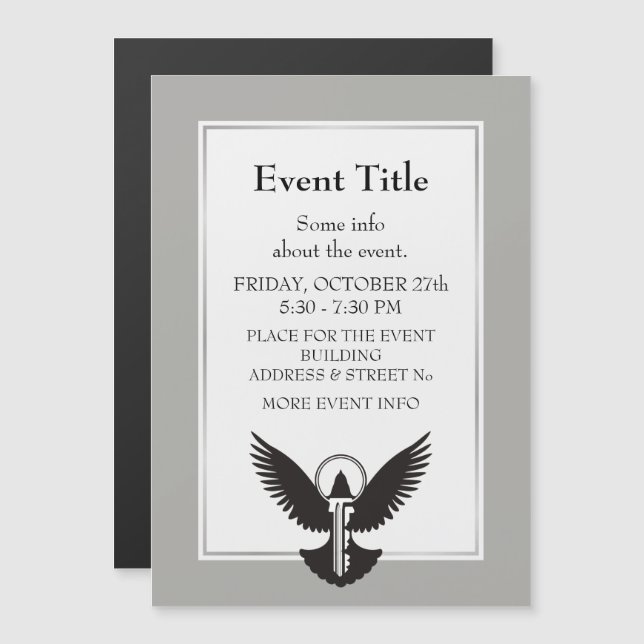 Dove avec clé (Devant / Derrière)