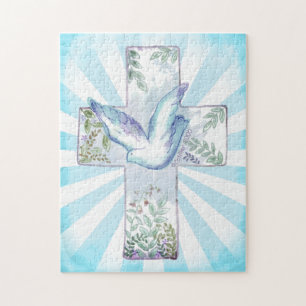 Dove Croix Chrétienne puzzle
