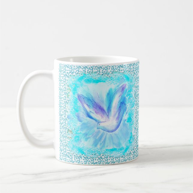 Dove Flying christian mug (Gauche)