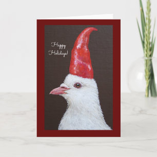 Dove Gnome Carte de vacances pliée