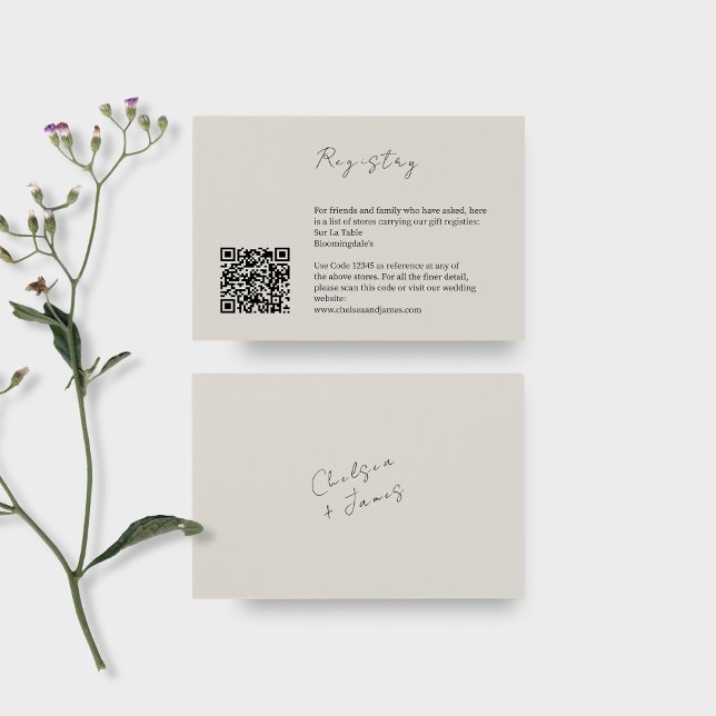 Dove Grey | Carte de boîtier du Registre Mariage Q (Créateur téléchargé)