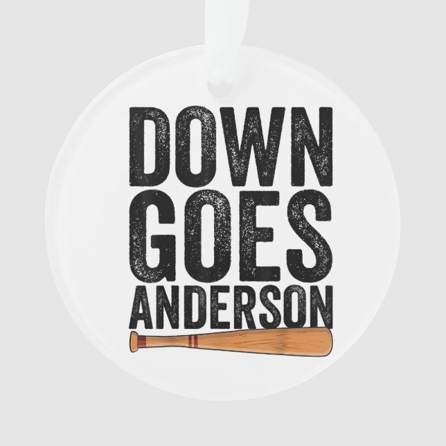 DOWN GOLF ANDERSON FUNNY BASEBALL cadeau ANDERSON (devant)