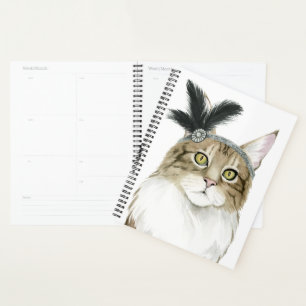 Downton Cat   Orné De Plumes