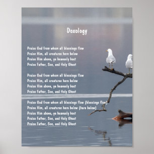 Doxology Church Christian Hymn Art Poster