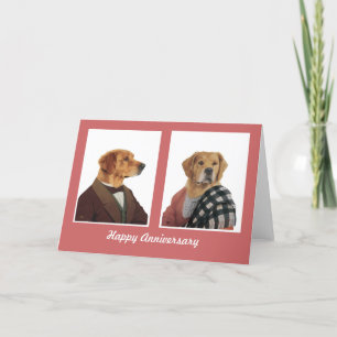 DR147 Carte d'anniversaire Golden retriever