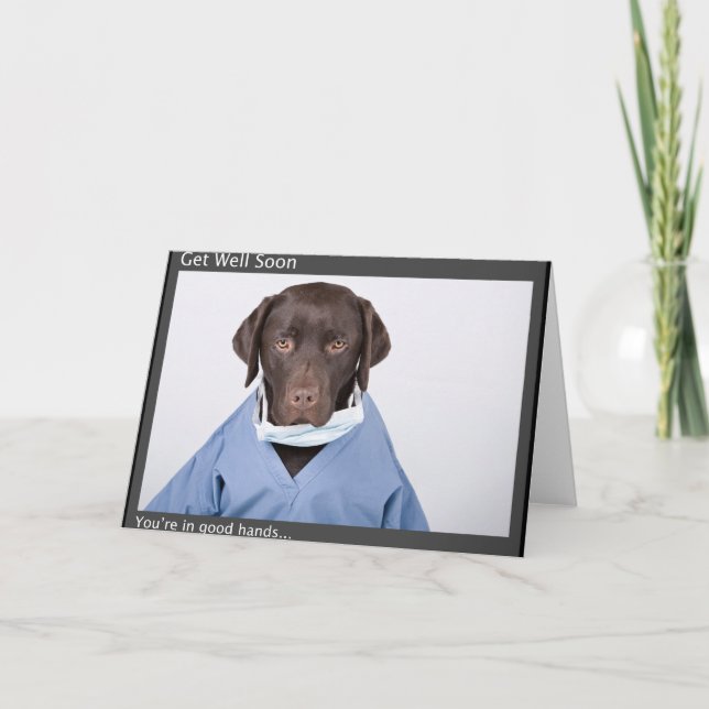 Dr Buzz's GET WELL BIENTÔT Carte de voeux (Devant)