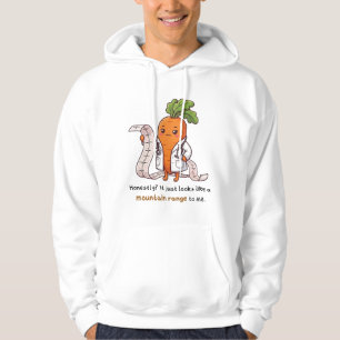 Dr Carrot avec ECG - Sweat à capuche drôle pour ét