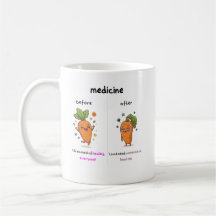 ​Dr. Carrot Before & After Med Funny Medical mug