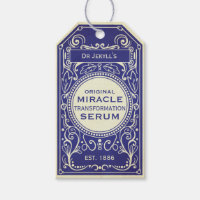 Dr Jekyll bleu vintage potion étiquette