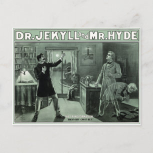Dr Jekyll et M. Hyde 1880 Carte postale