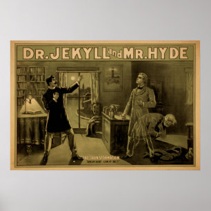 Dr JEKYLL et M. HYDE Play Act VAUDEVILLE Poster