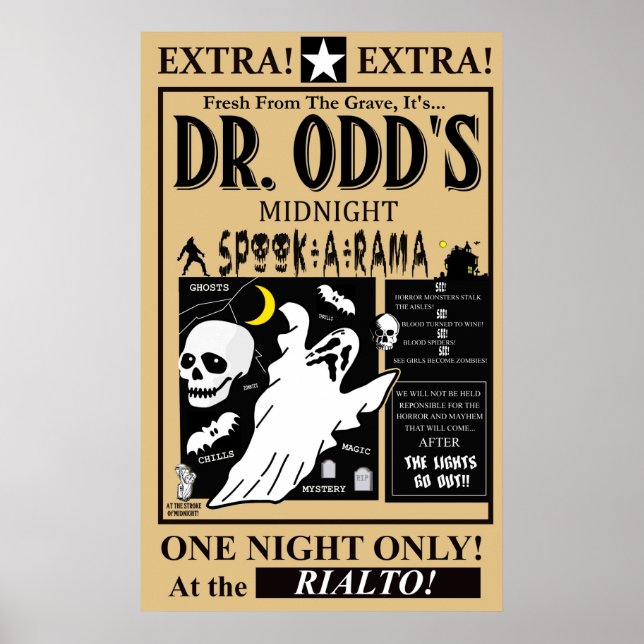 Dr., Odd's Spook-A-Rama Poster (Devant)