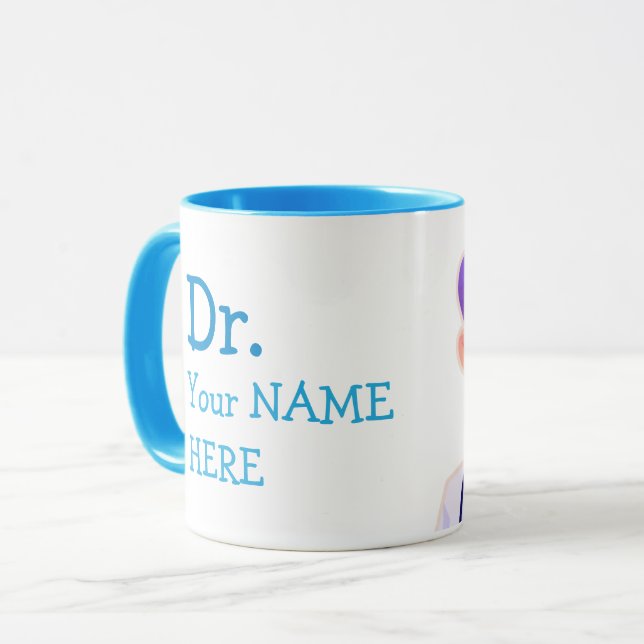 Dr personnalisé  (Votre nom) Doctorat - Coffee Mug (Devant gauche)