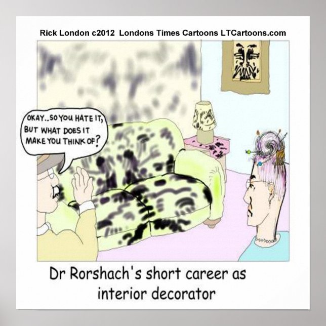 Dr Roarshach Early Jobs Poster drôle (Devant)