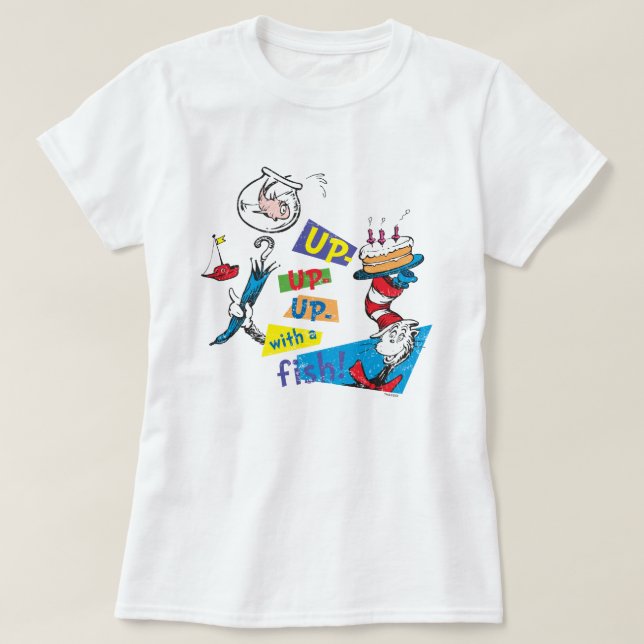 Dr. Seuss | En haut, en haut avec un poisson (Design devant)