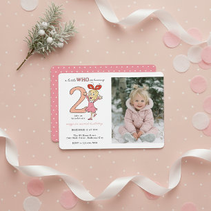 Dr. Seuss Invitation d'anniversaire de la fille