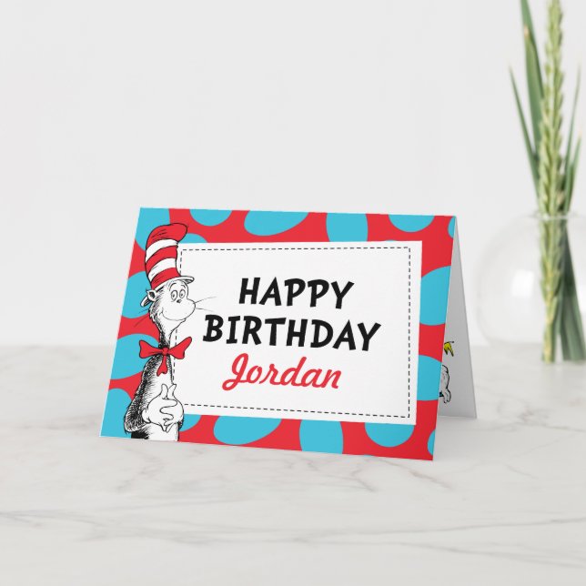 Dr. Seuss | Joyeux Anniversaire ! Carte (Devant)