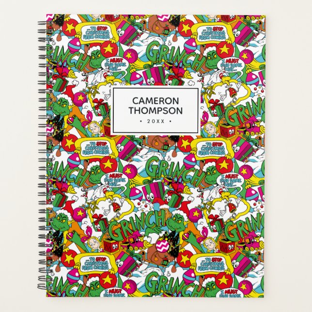 Dr Seuss | Motif coloré Grinch (Devant)