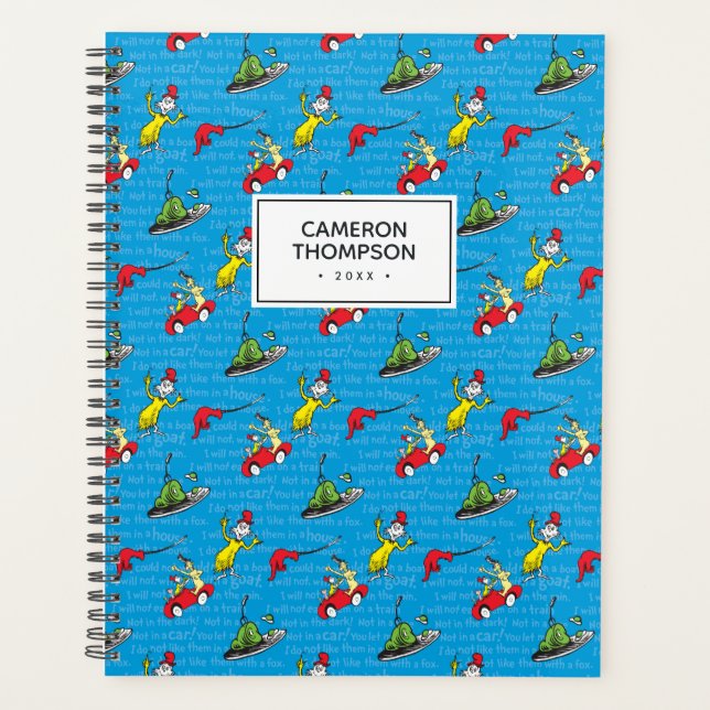 Dr Seuss | Oeufs verts et Motif de livres de conte (Devant)