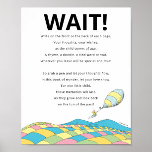 Dr. Seuss   Oh, The Places Livre d'or Panneau de f