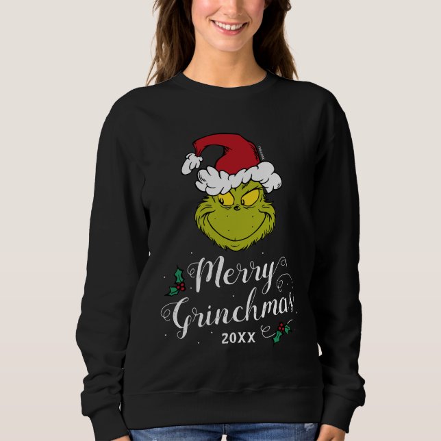 Dr Seuss personnalisé | Joyeux Sweatshirt Grinchma (Devant)
