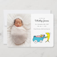 Dr Seuss | Un poisson - Faire-part de naissance ga