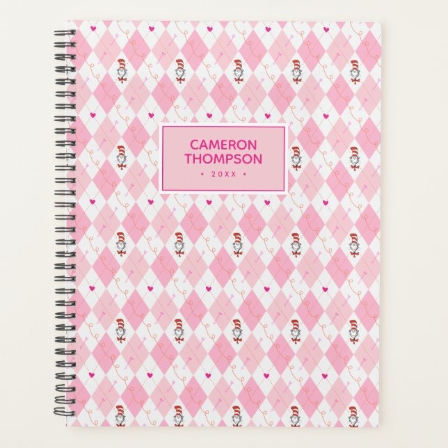 Dr. Seuss Valentine | Jacquard rose Chat dans le C (Devant)