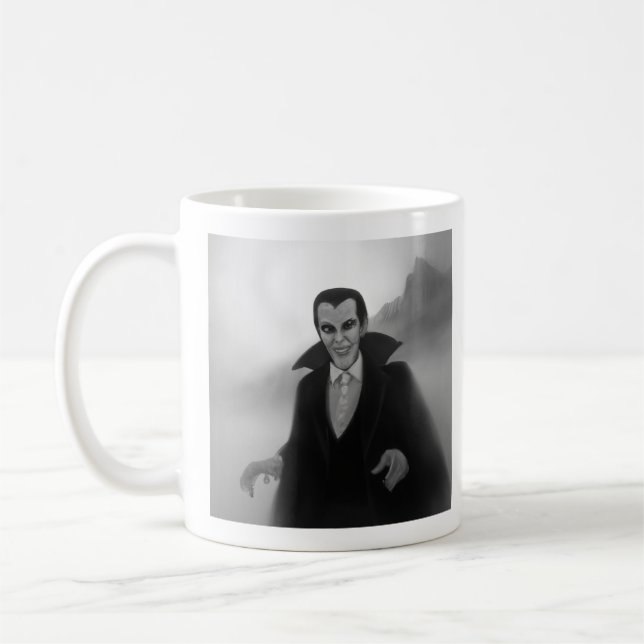 dracula - "je veux boire ton café" mug (Gauche)