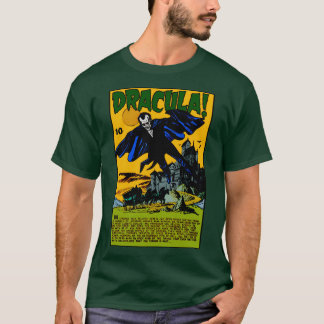 DRACULA ! T-Shirt de bande dessinée d'horreur 