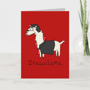 Dracullama - Carte de vœux drôle d'Halloween de la