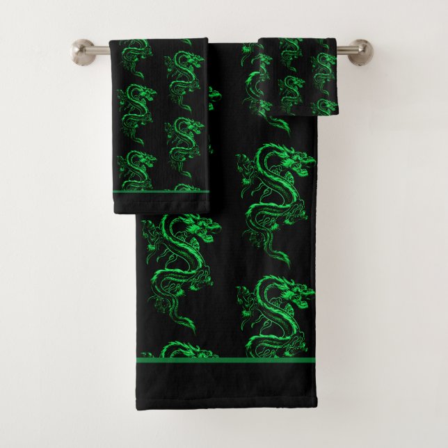 Dragon asiatique vert (En situation)