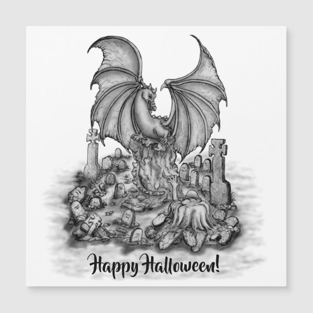 Dragon avec carte magnétique Zombie (Devant)