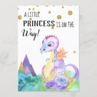 *~* Dragon Baby Girl Invitation Baby shower
