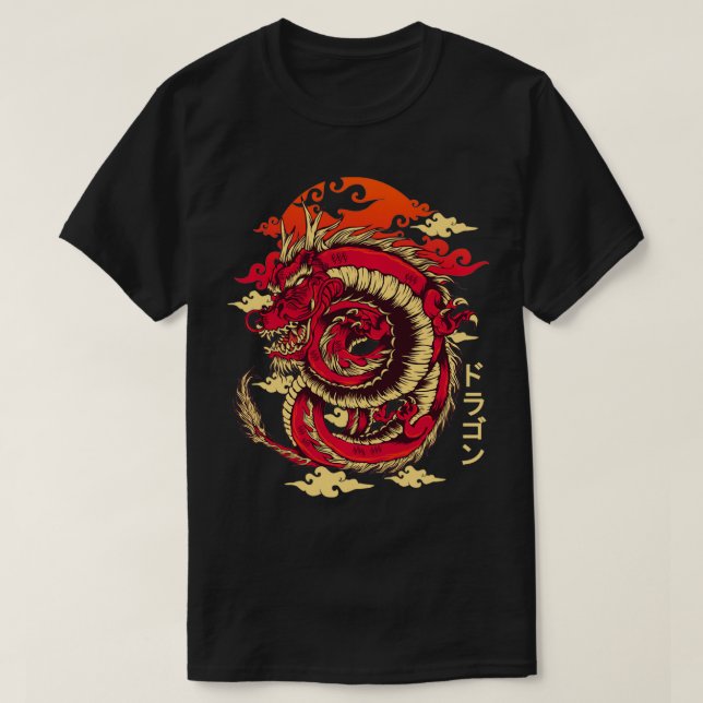 Dragon chinois Art japonais Tokyo Dragon Pullover (Design devant)
