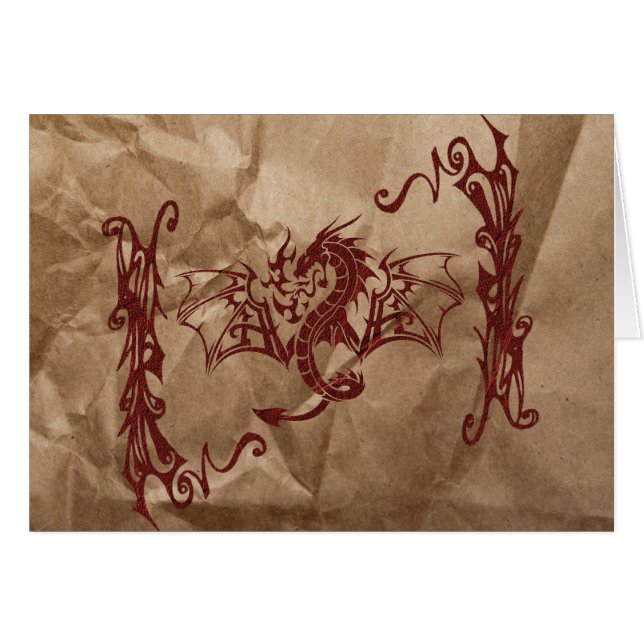 Dragon chinois, Dragon rouge, Imaginaire, Mytholog (Devant horizontal)