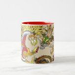 Dragon chinois et mug &#224; caf&#233; &#224; deux tonalit&#233;s
