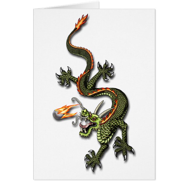 Dragon chinois et Pearl (Devant)