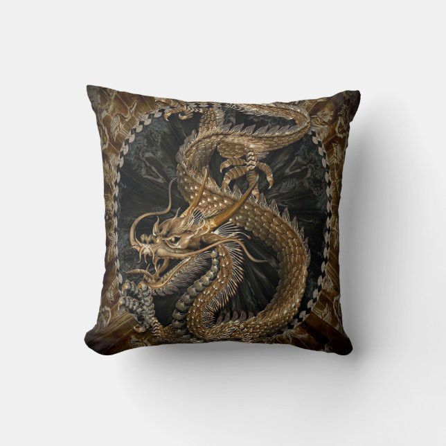 Dragon chinois Oreiller oriental Dragon (Recto)